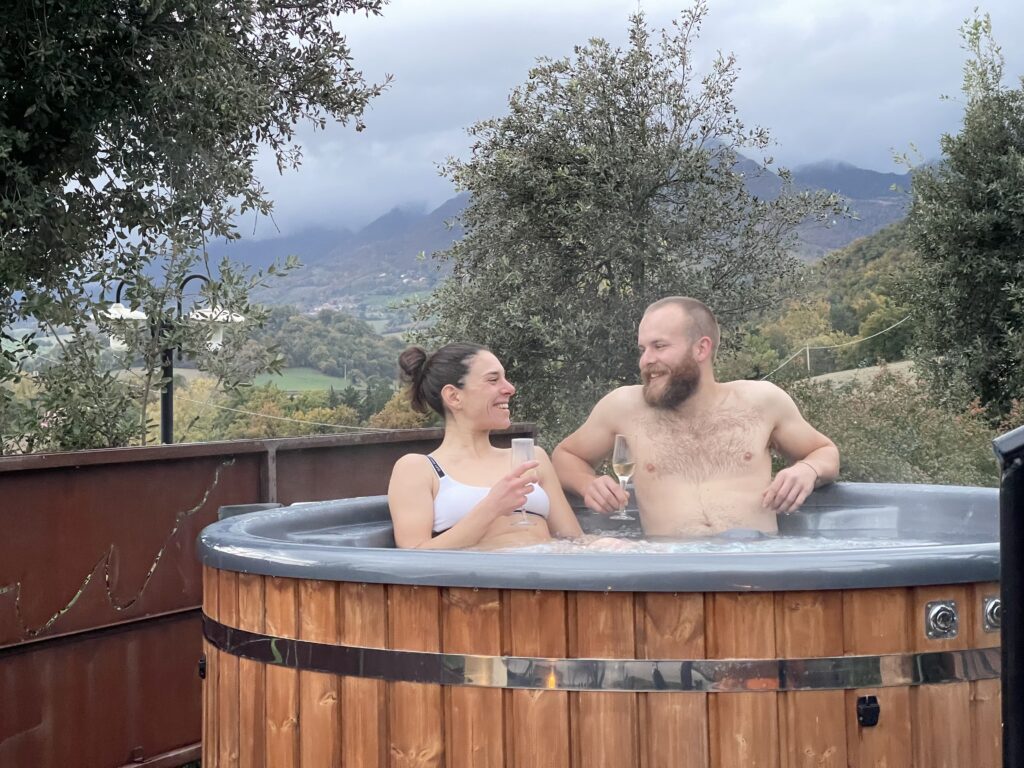 Hot tub all'aperto